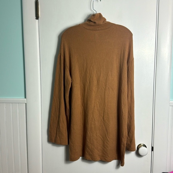 Reformation Aspen Turtleneck Sweater Dress Butterscotch Brown Size Small Fall - Picture 10 of 12